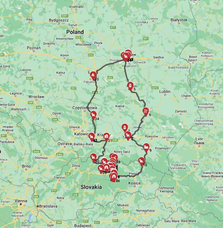 Warsaw  Roundtrip - Poland  Slovakia